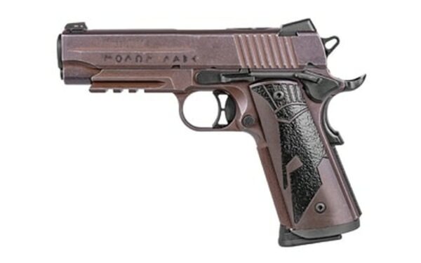Sig 1911 Spartan II Carry, 45 ACP, 4.2", 8rd, Distressed Coyote Brown
