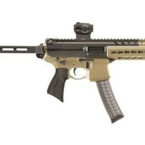 Sig MPX AR-15 Pistol, SIG Red Dot Sight 9mm 8" Barrel KeyMod Rail, Flat Dark Earth, Pivoting Brace 30rd Mag