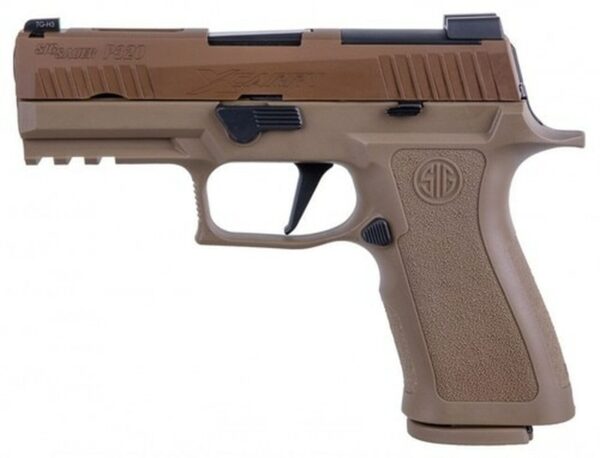 SiG P320 X-Carry Coyote 9mm, 3.9" Barrel, XRay3 Nightsights, Optics Ready, 2x17rd Mags