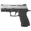 SIG P320 X-Series, 9mm, 3.9" Barrel X-Ray3 Night Sights, Stainless/Black, Enhanced Serrations, 17rd Mag