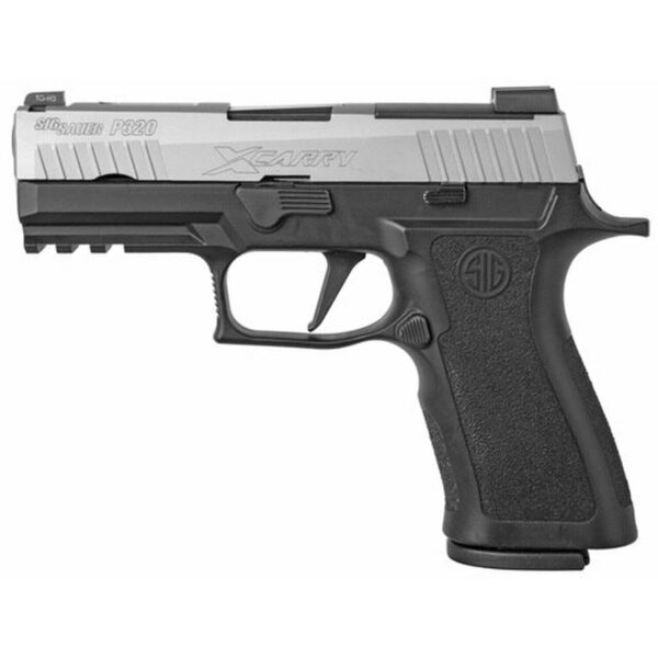 SIG P320 X-Series, 9mm, 3.9" Barrel X-Ray3 Night Sights, Stainless/Black, Enhanced Serrations, 17rd Mag
