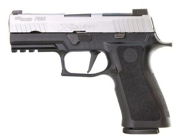 SIG P320 X-Series, 9mm, 3.9" Barrel X-Ray3 Night Sights, Stainless/Black, Enhanced Serrations, 17rd Mag
