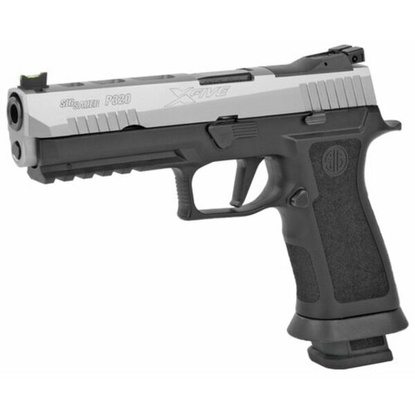 SIG P320 X-Series, 9mm, 5", 21rd, Fiber Optic FS, Stainless/Black