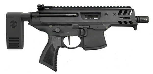 Sig MPX Copperhead K 9mm, 4.5" Barrel, M-LOK, Telescoping Rapid Deploy Brace, Black, 15rd