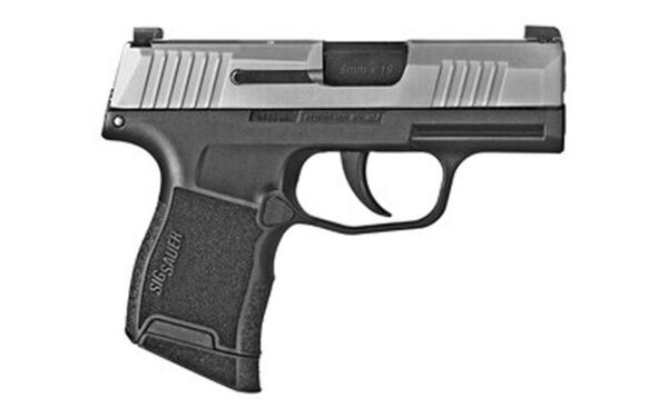 SIG P365 9mm, 3.1" Barrel, 2-Tone, Striker, X-Ray 3, Black Grip, 2x10rd Mags