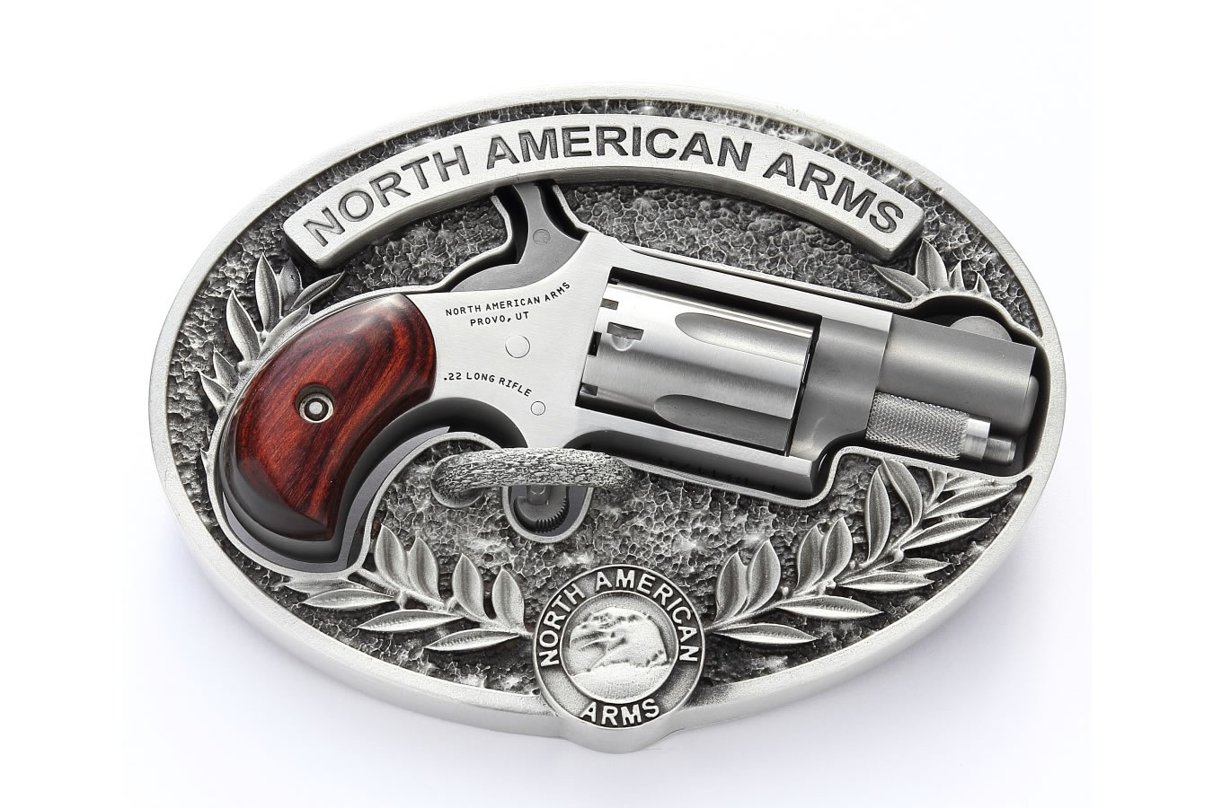 22 LR Mini Revolver with Rosewood Grips and Custom Carry Belt Buckle - Firearms | The Gun Shop