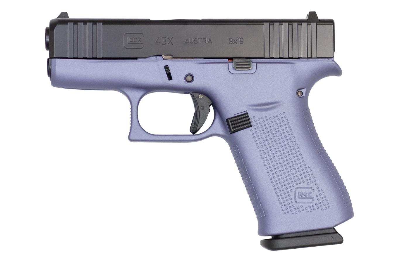 43X 9mm Subcompact Pistol with Cerakote Crushed Orchid Frame and Black Slide - Firearms | The Gun Shop