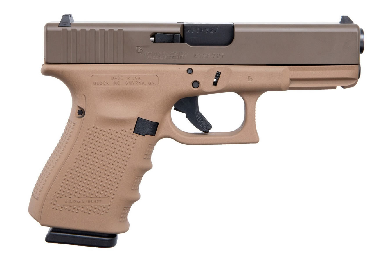 19 Gen4 9mm Pistol with Faded Dark Earth Frame - Firearms | The Gun Shop