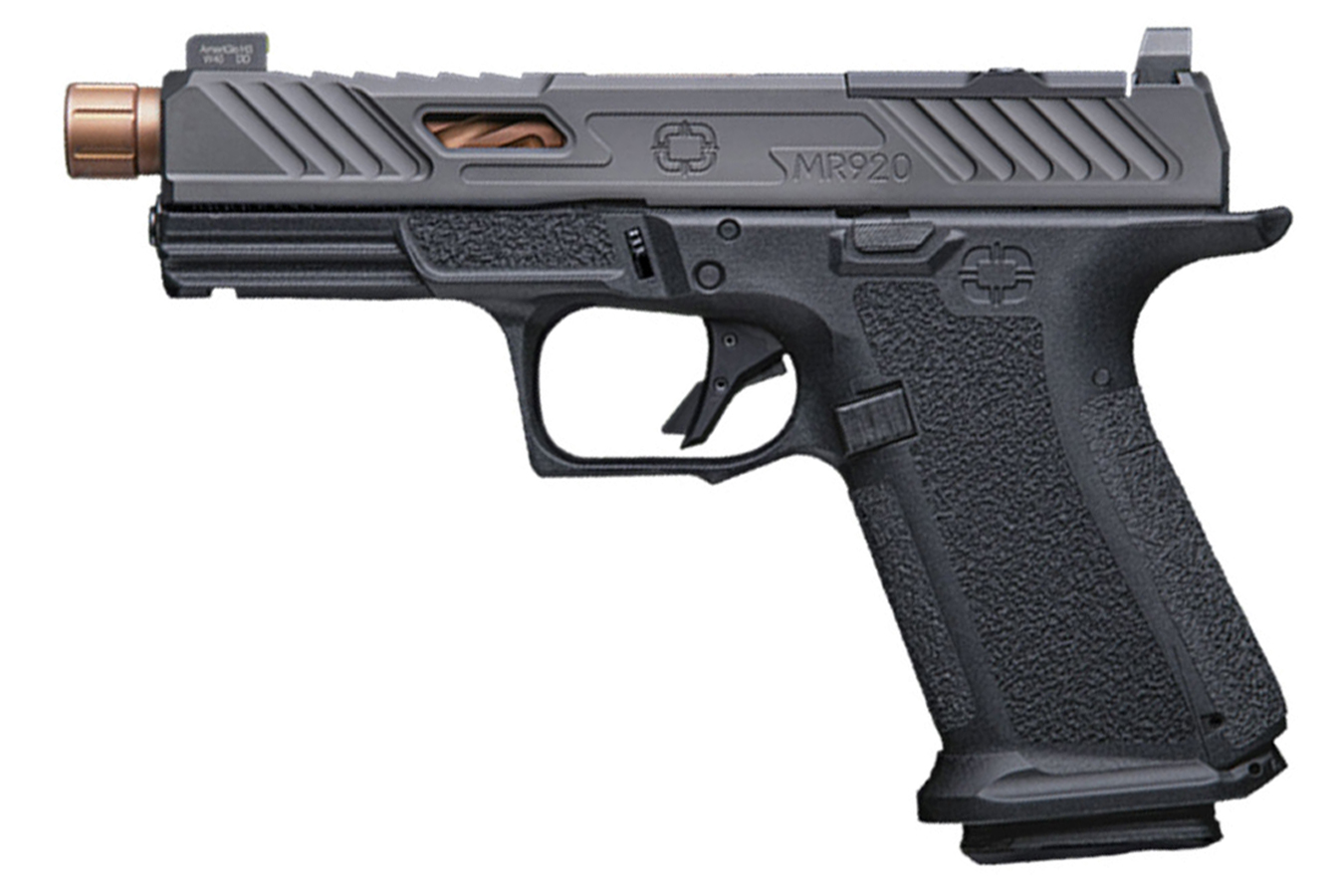 MR920 Elite 9mm Pistol with Bronze Threaded Barrel and Optic Ready Slide - Firearms | The Gun Shop