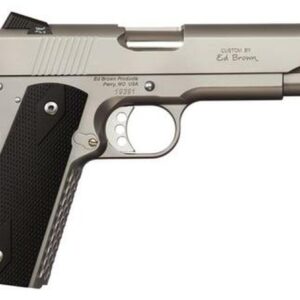 Ed Brown Alpha Elite Single 45 ACP 5" Barrel Black Grips SS Frame 7 Rd Mag