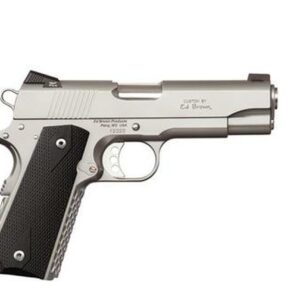 Ed Brown Alpha Carry Single 45 ACP 4.2" Barrel, Black Grips Stainless Frame, 7rd