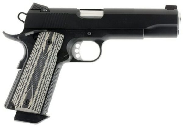 Ed Brown California Special Forces, Semi-automatic, 1911, Full Size, 45ACP, 5" Barrel, Blued, Ambidextrous Safety, Night Sights, Titanium Firing Pin, Extra Heavy-Duty Firing Pin Spring, Black Sand G10 Grips, 7Rd, 2 Magazines