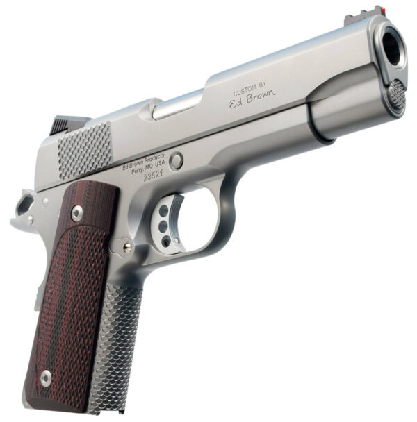 Ed Brown CCO Single 45 ACP 4.25" Barrel, FOF Black VZ Grip Stainless Steel, 7rd