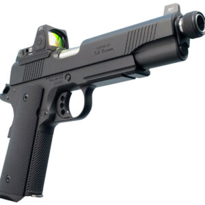 Ed Brown Special Forces SR Single 45 ACP 5" Threaded Barrel, NS/Red Dot Black Polymer Grip Black Gen4, 7rd
