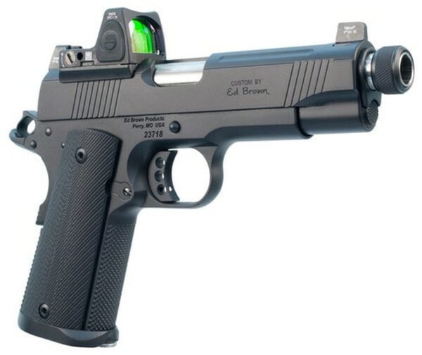 Ed Brown Special Forces SRC 45 ACP, 5" Barrel, Threaded, NS/Red Dot, Black, Gen4, 7rd