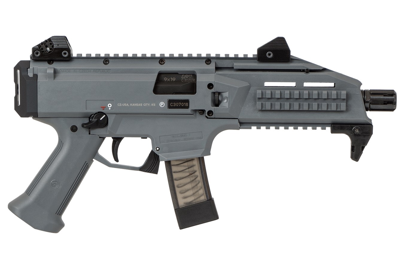 Scorpion EVO 3 S1 9mm Pistol with Battleship Grey Finish - Firearms | The Gun Shop