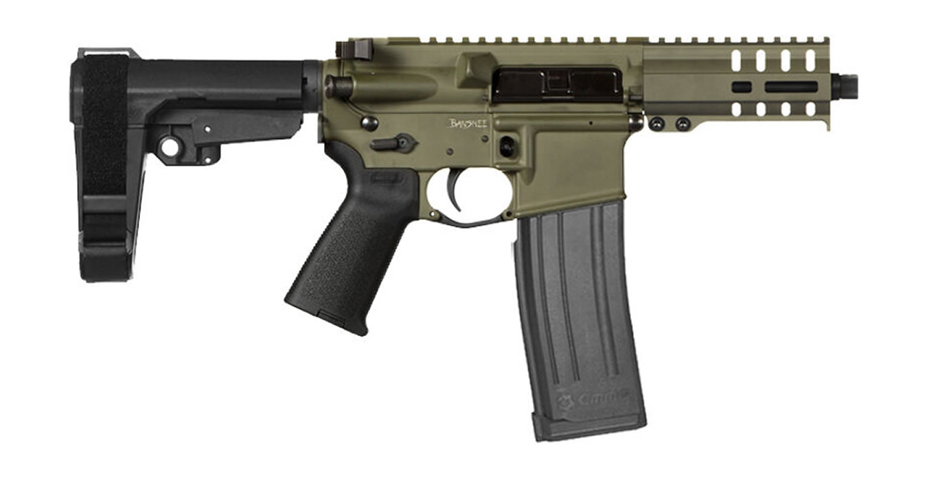 Banshee 300 Mk4 5.7x28mm Pistol with OD Green Finish - AR-15 Pistols | The Gun Shop
