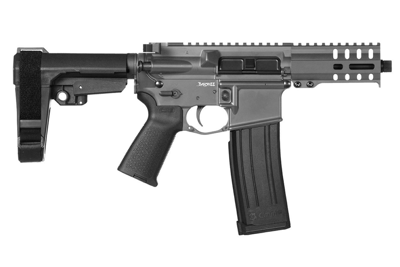 Banshee 300 MK4 5.7x28mm Pistol with Sniper Gray Finish - AR-15 Pistols | The Gun Shop