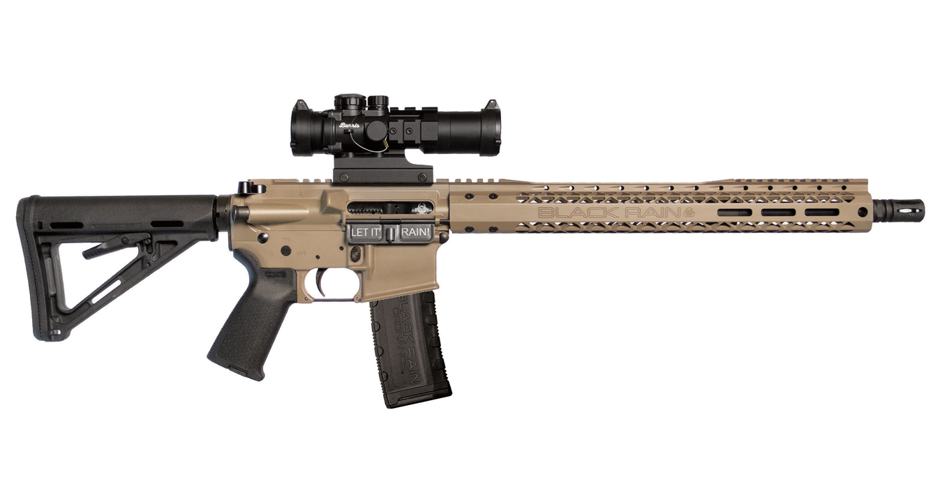 Spec15 Series AR15 5.56mm Semi-Automatic FDE Rifle with Burris AR-332 Optic - Firearms | The Gun Shop