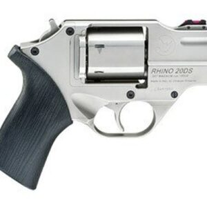 Chiappa Rhino 200DS, .357 Magnum, 2" Barrel, 6rd, Nickel Finish, Rubber Grips