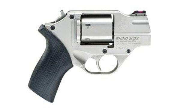 Chiappa Rhino 200DS, .357 Magnum, 2" Barrel, 6rd, Nickel Finish, Rubber Grips