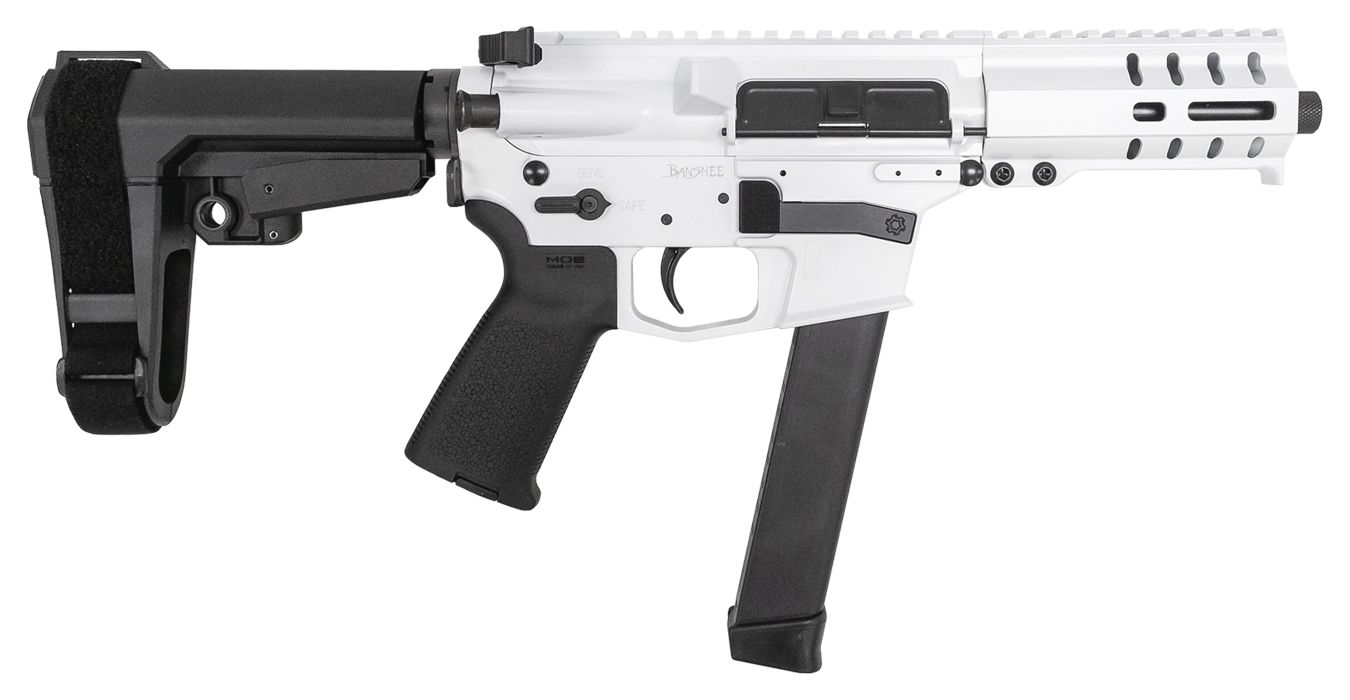 Banshee 300 MkGs 9mm AR Pistol with Stormtrooper White Cerakote Finish - AR-15 Pistols | The Gun Shop