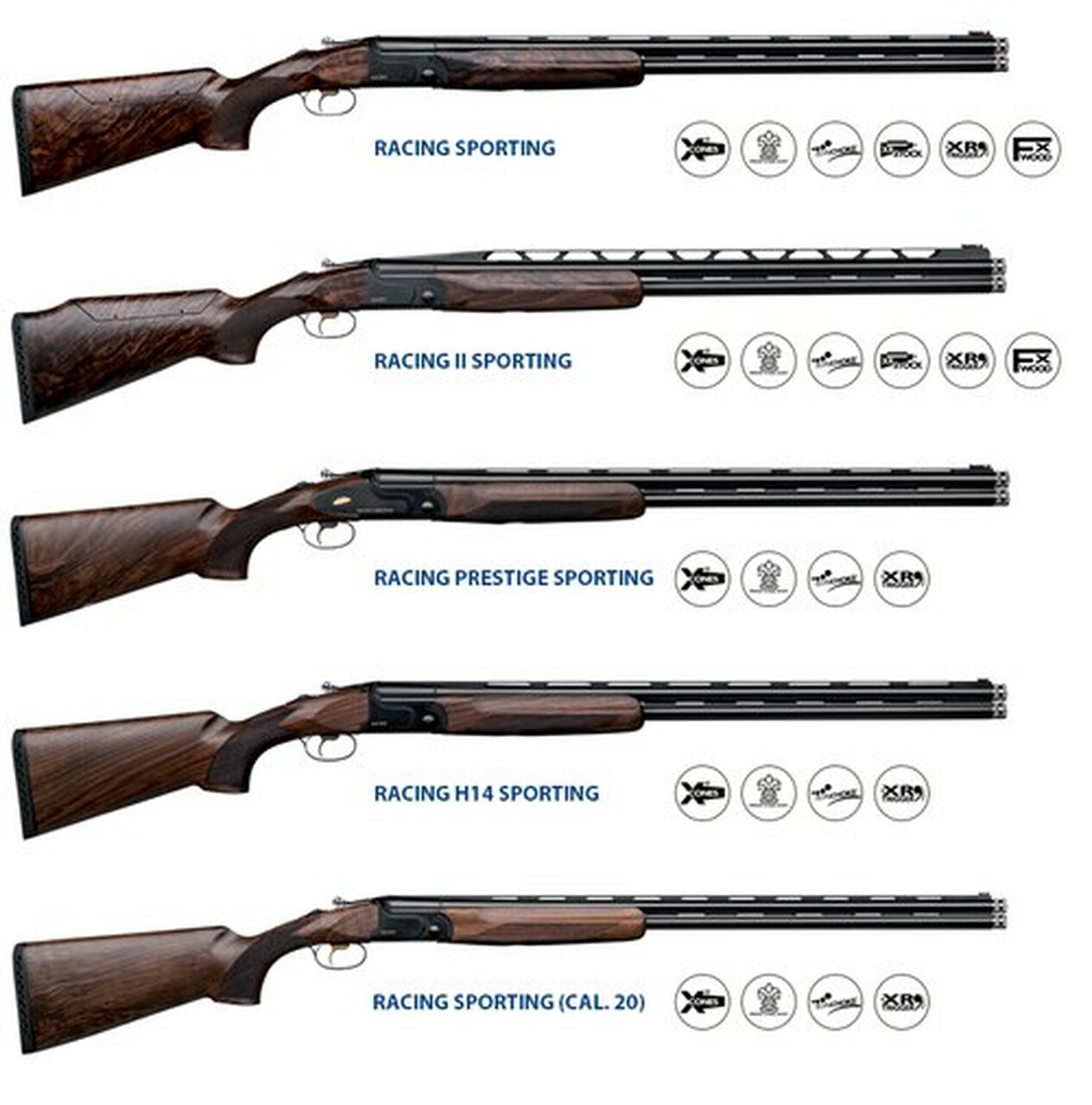 F.A.I.R. Racing Sporting O/U 12 Ga, 32" Barrel, 5 TC (Xp70) Chokes Competition