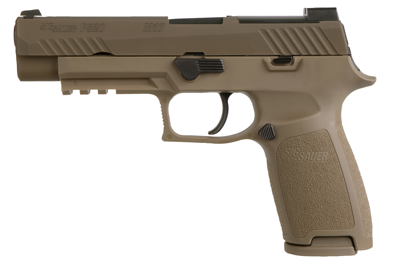 P320 M17 9mm Full-Size Flat Dark Earth (FDE) Pistol (One Mag Included) - Firearms | The Gun Shop