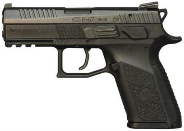 CZ P-07 9mm black polymer - interchangeable back straps - 10rd mags