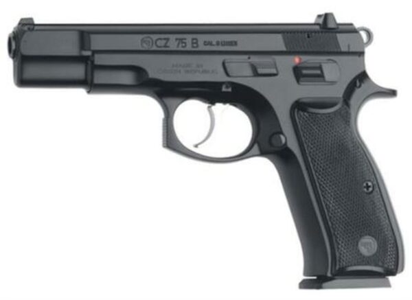 CZ 75 B SA/DA 9mm 4.7, Black Synthetic Grip Black, 10 rd