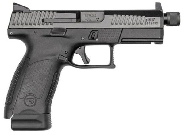 CZ P-10 C, 9mm, 4.61" Barrel, 10rd, Suppressor Ready, Night Sights, Black