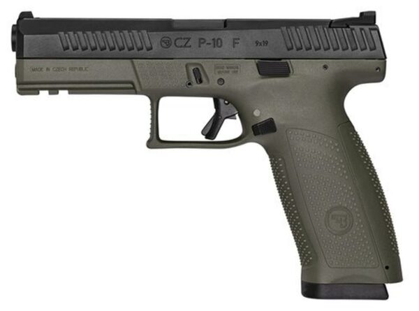 CZ P-10 Full Size, 9mm, 4.5" Barrel, 10rd, Night Sights, OD Green