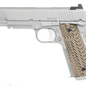 Dan Wesson Specialist 10mm, Tritium Front, Serrated Rear, Stainless Steel, 9rd