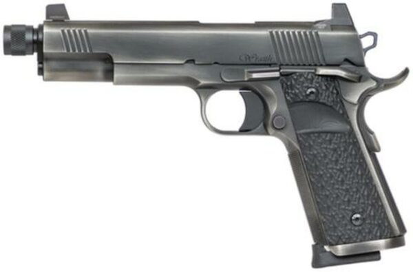 Dan Wesson Wraith 10MM, 5.75" Threaded Barrel, Distressed Finish, G10 Grips, 8rd, Suppressor Height Night Sights