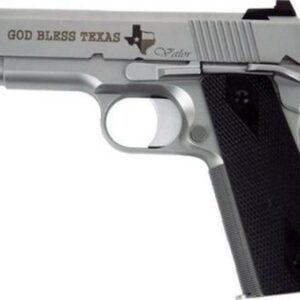 Dan Wesson Valor Commander Texas Edition, 45 ACP, 4.25", 8rd, Matte Stainless