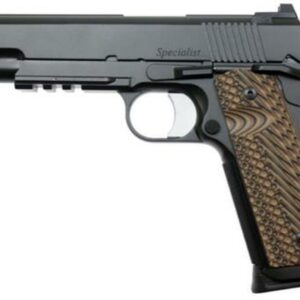Dan Wesson Specialist 1911 45 ACP, 5" Barrel, Matte Black, G-10 VZ II Grips, Night Sights