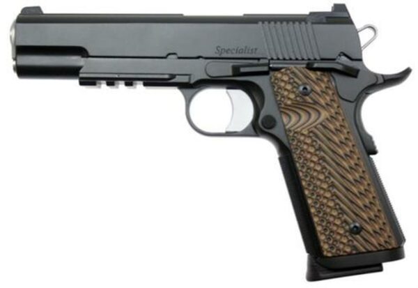 Dan Wesson Specialist 1911 45 ACP, 5" Barrel, Matte Black, G-10 VZ II Grips, Night Sights