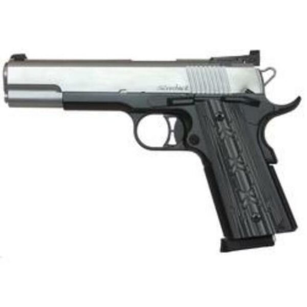 Dan Wesson Silverback 45 ACP, Stainless/Black Two Tone, Bomar Style Target Night Sights, 8rd Mags