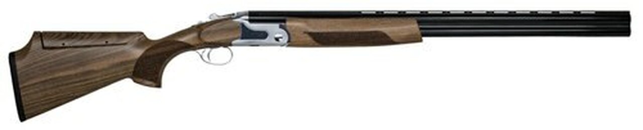 CZ, SCTP Sterling, 12 Gauge, 3" Chamber, 28" Barrel, Chrome Finish, Walnut Stock, 2 Rounds