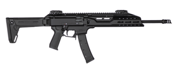 CZ, Scorpion Carbine 9mm, 16" Barrel, Black, Magpul Stock Grip and Flip Up Sights, 35rd