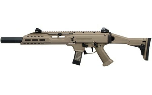 CZ Scorpion EVO 3 S1 Carbine, 9mm, Faux Suppressor, 16" Barrel, Flat Dark Earth, USA Assembled, 10rd
