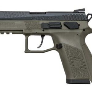 CZ P-07 Full-Size Single/Double 9mm 3.75" Barrel, OD Green Polymer Gri, 15rd