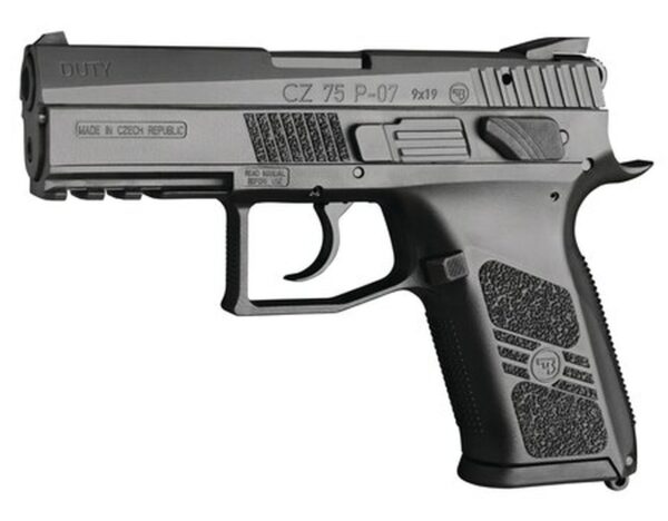 CZ 75 P-07 Duty 9mm 3.8" Barrel, Black Polycoat Finish, 16 Rnd Mag
