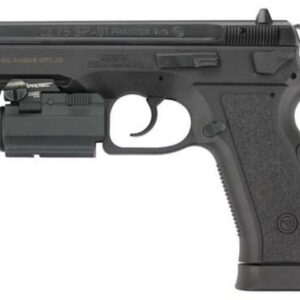 CZ 75 SP-01 Phantom 9mm Black 4.6" Barrel, Rail Mount Tac Light18rd Mag