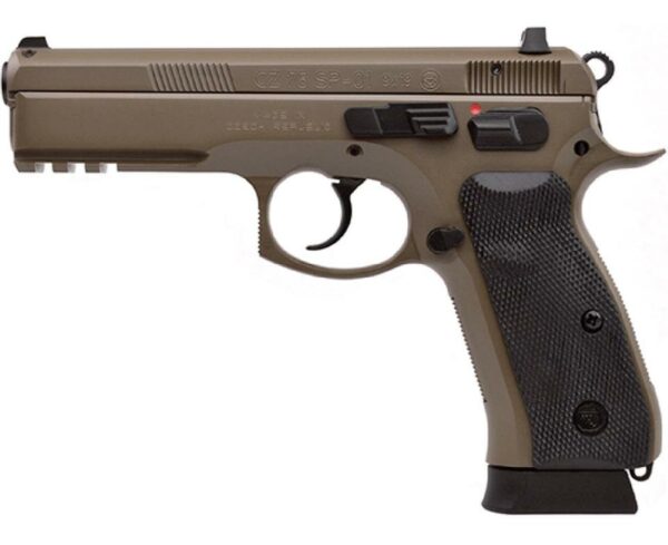 CZ 75 SP-01 Flat Dark Earth 9mm 4.7" Barrel Flat Dark Earth Night Sights 18rd Mag
