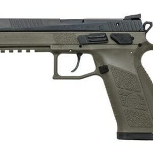 CZ P-09 Full Size, 9mm, 4.5", 19rd, OD Green Frame, Black, Night Sights