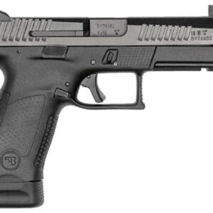 CZ P-10C, 9mm, 4" Threaded Barrel, Polymer Frame And Grips, Trigger Safety, Compact, High Night Sights Striker Fired, Suppressor Ready, 17Rd, Black