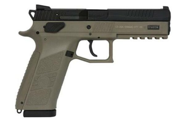 CZ P09 9mm 4.5 Barrel Flat Dark Earth Night Sights 19 Rd Mag