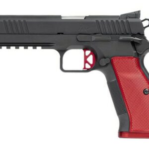 Dan Wesson DWX, SAO, Full Size, 9mm, 5" Barrel, Steel Frame, Black, Aluminum Grips, 19Rd, Ambidextrous Safety, Fiber Front & Adjustable Rear Sights