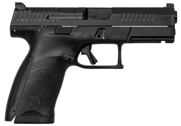 CZ USA P-10 C, 9mm, Optics Ready, 15rd, Orange Outline Front Night Sight, Black Rear Sight